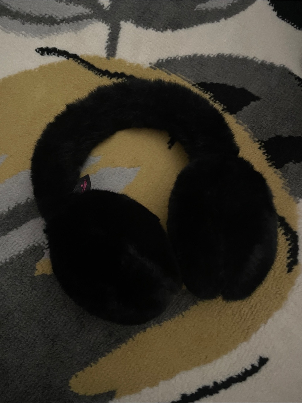 Black Plush earmuffs